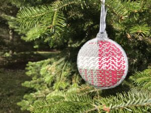 Red Woven Ornament
