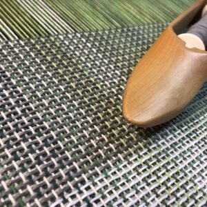 Handwoven Green Fabric - Color Change